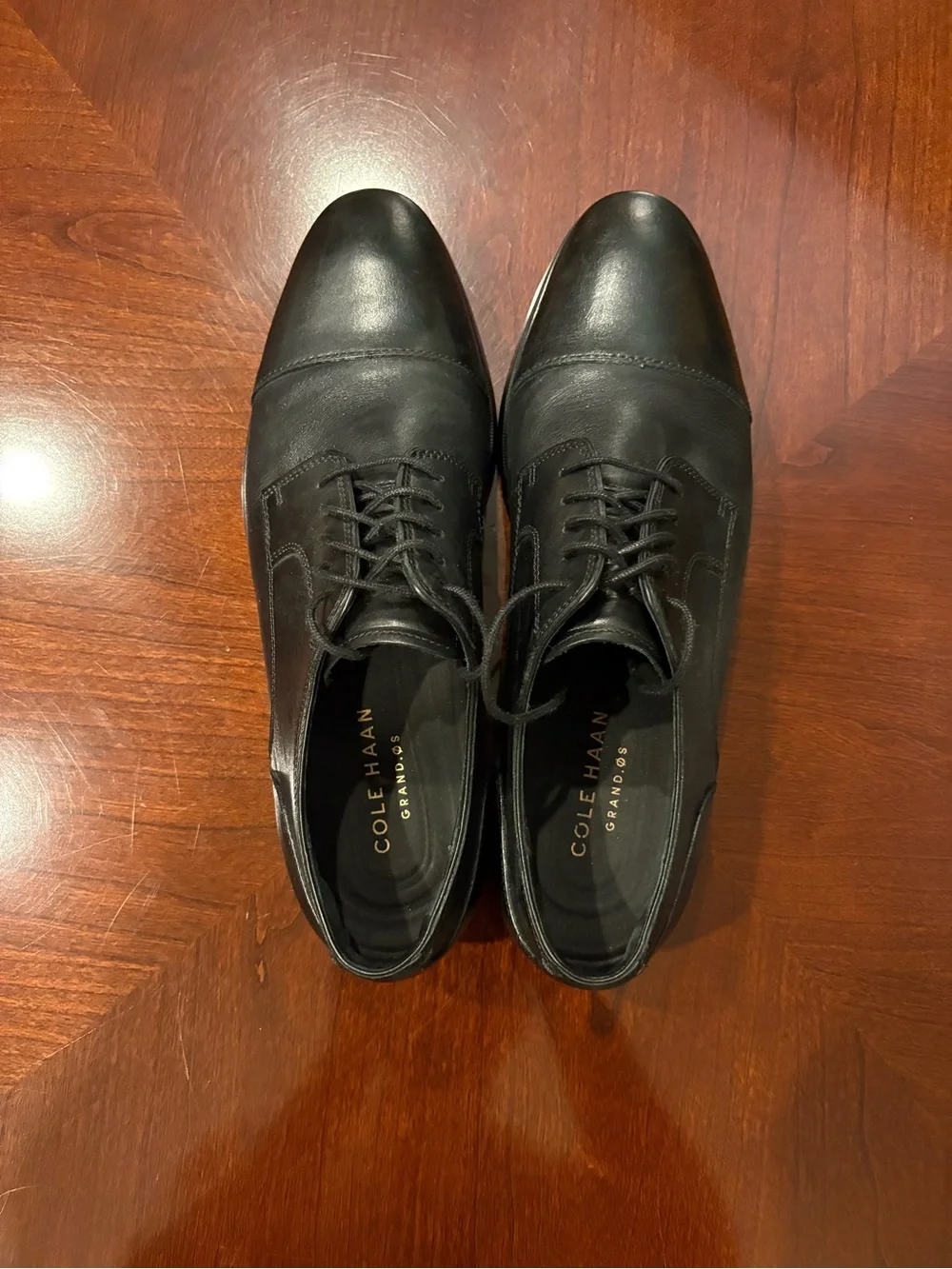 Cole Haan polished black